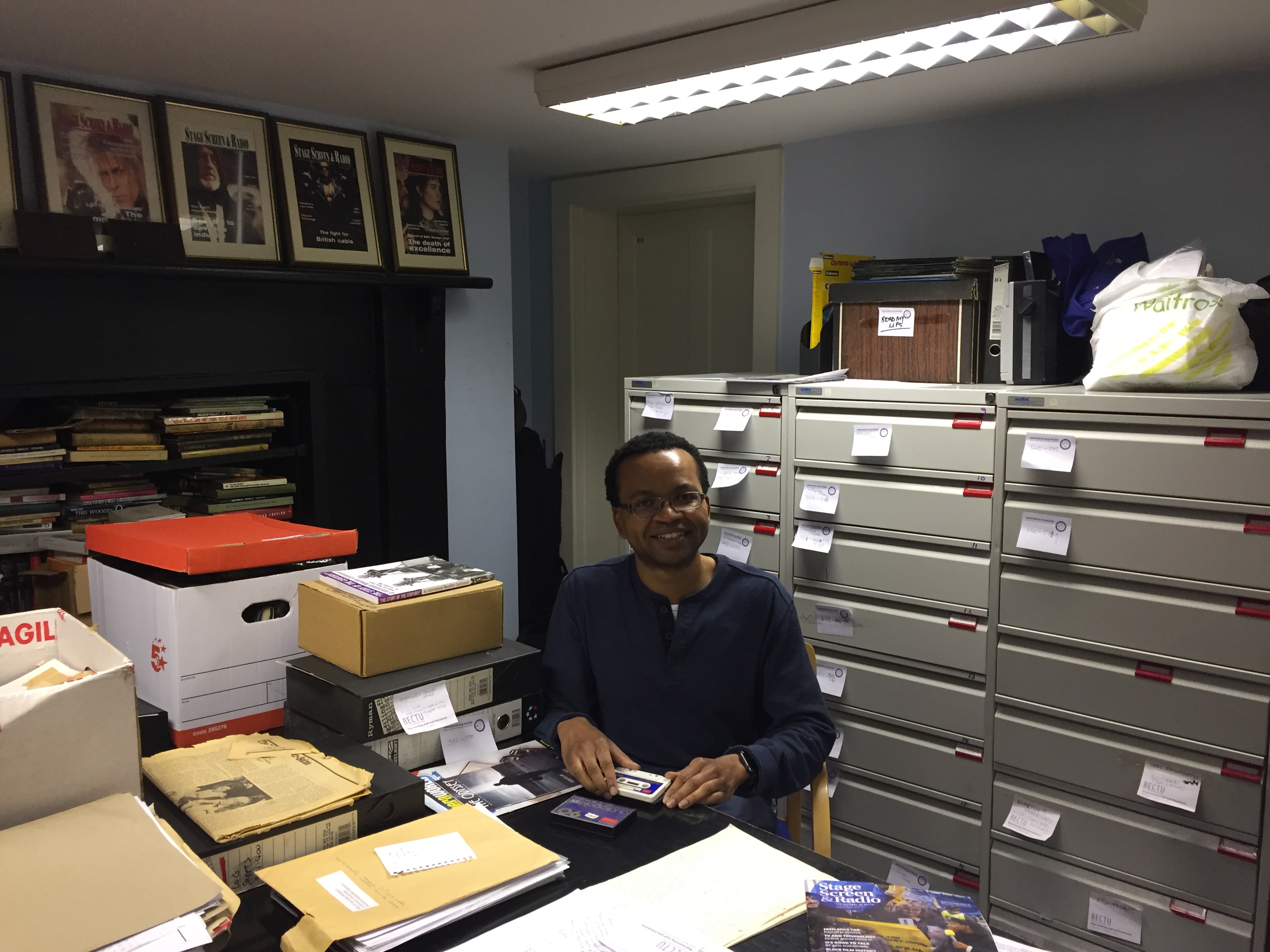 Photo of Paul in the archive